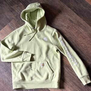Carhartt Women’s Hooded Sweatshirt in light lime Green
